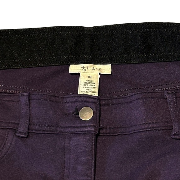 MACY'S STYLE & CO. Pants Dark purple Stretchy Straight leg Size 10 ike new - Picture 7 of 8